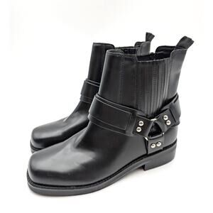 Marc Fisher Mizzie Chelsea Boots Square Toe Women's Black Size US6M EU36.5